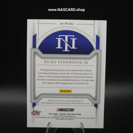 2024 National Treasures Premium Patches Stars & Stripes Ricky Stenhouse Jr 01/13