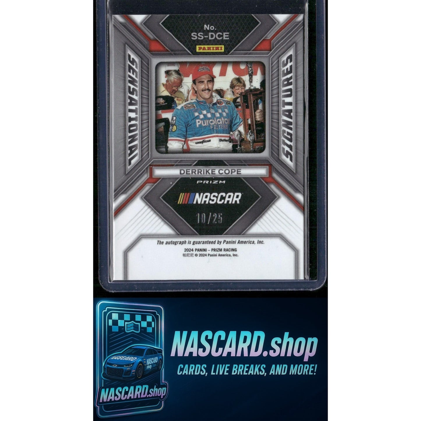 2024 Panini Prizm #SS-DCE Derrike Cope Sensational Signatures Mojo #/25 - NASCARD.shop
