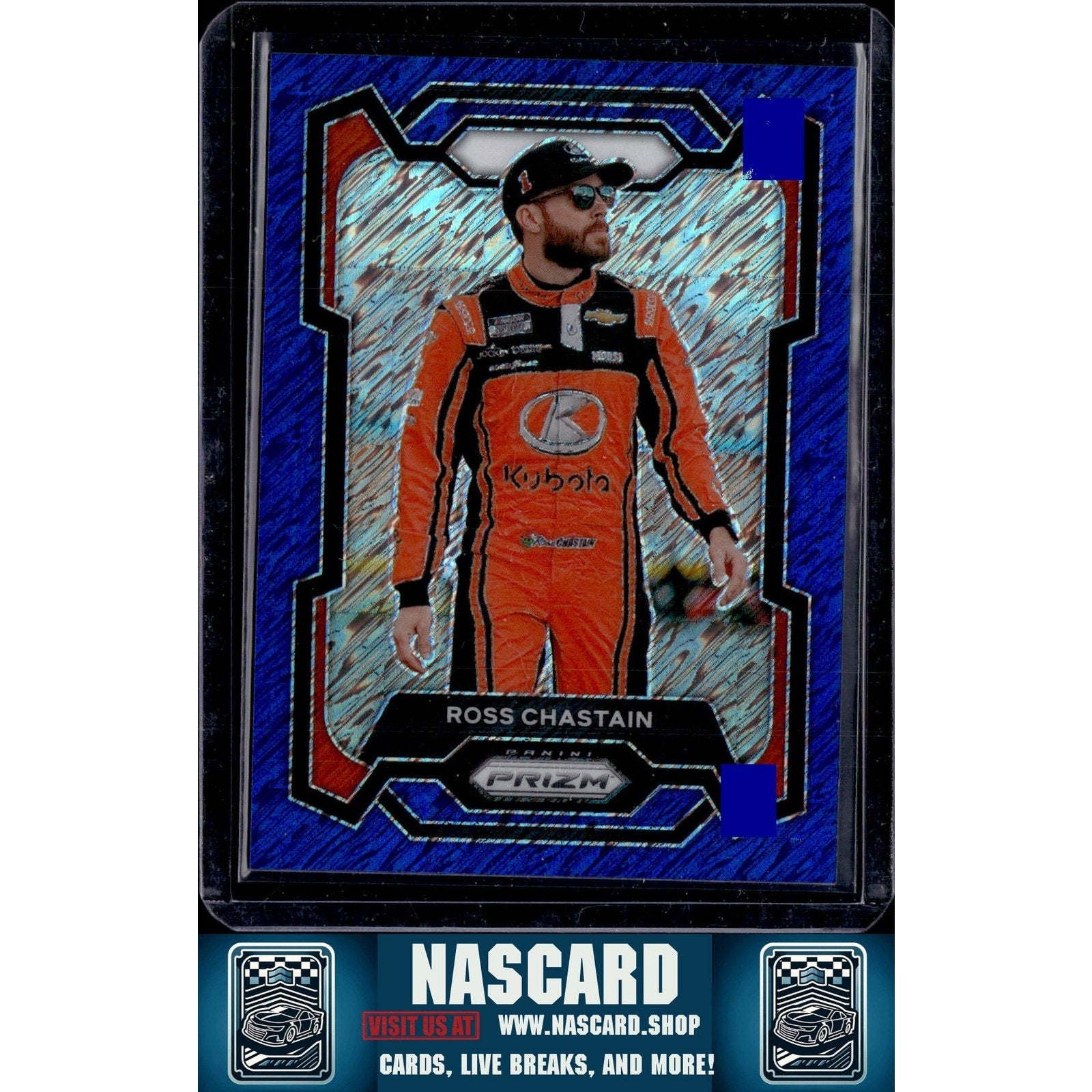 2024 Panini Prizm #51 Ross Chastain Blue Shimmer #/10 - NASCARD.shop