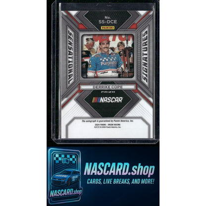 2024 Panini Prizm #SS-DCE Derrike Cope Sensational Signatures Green