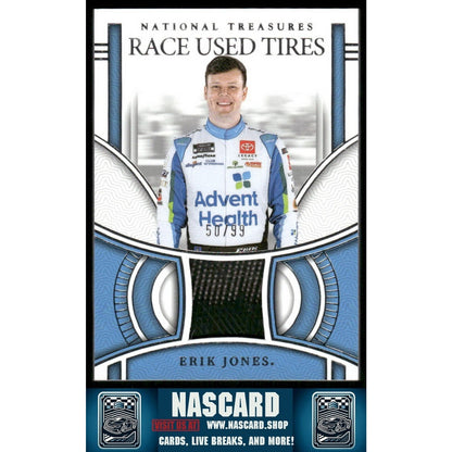 2024 National Treasures Race Used Tires Erik Jones /99 - NASCARD.shop