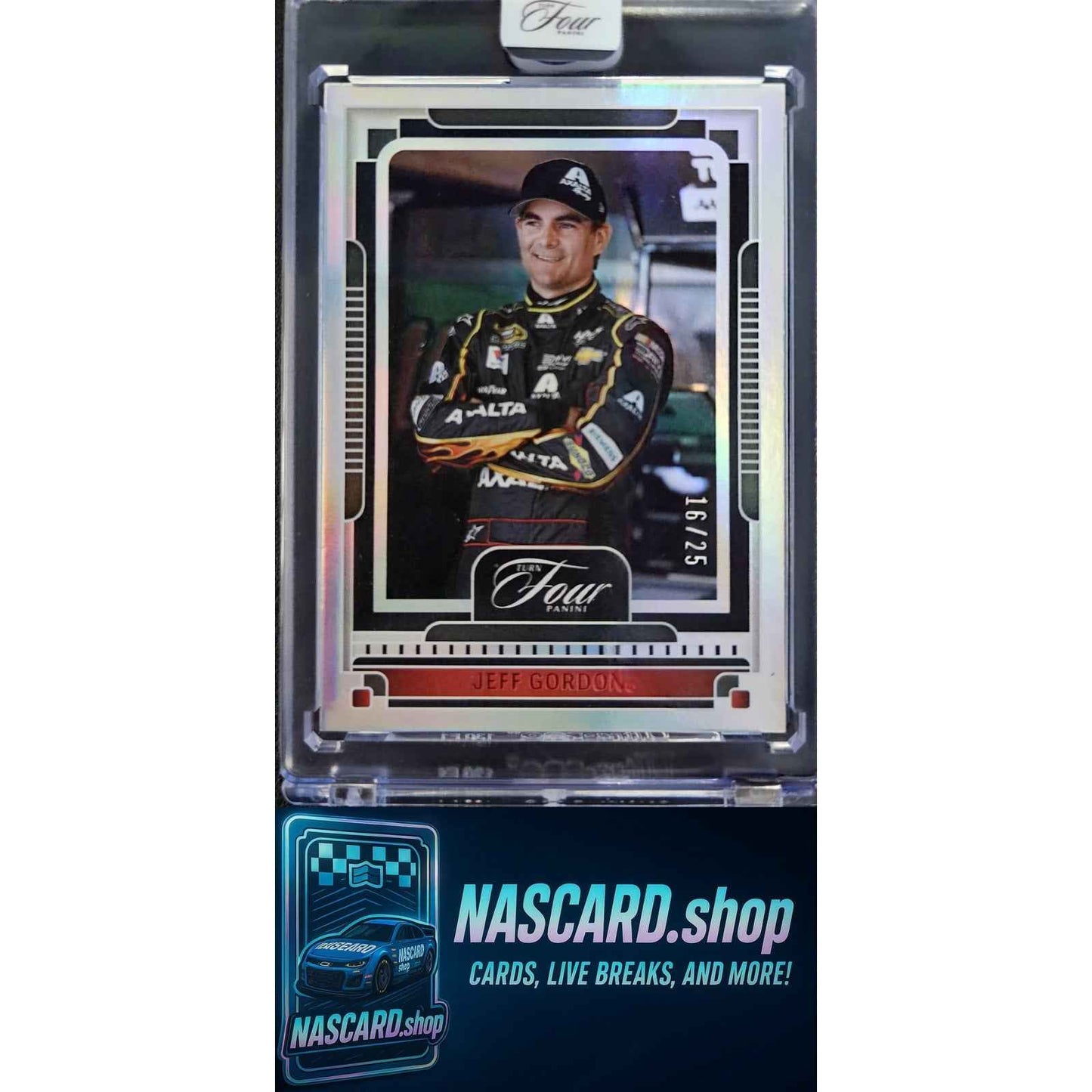 2025 Panini Turn Four #43 Jeff Gordon Red #/25