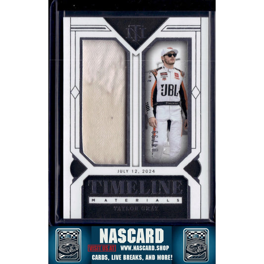 2024 Panini National Treasures #TM-TAY Taylor Gray Timeline Materials