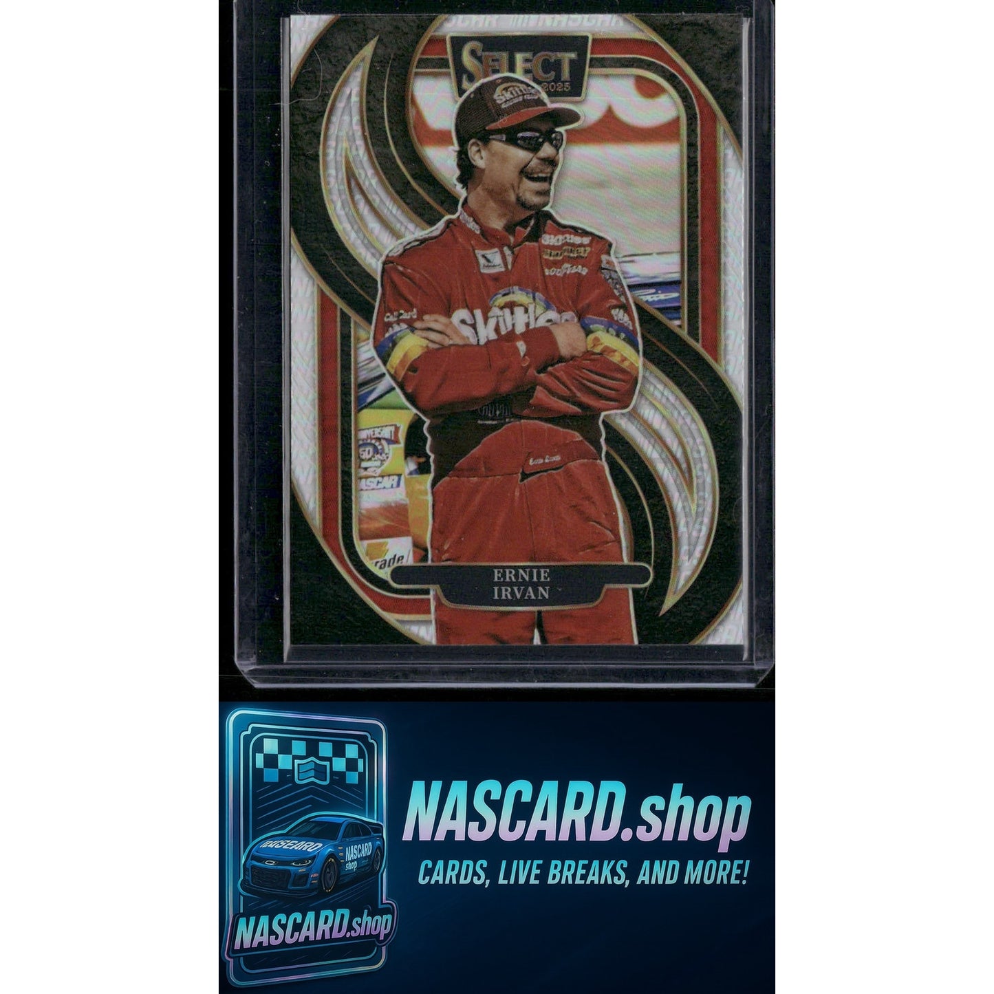 2025 Panini Select #251 Ernie Irvan Silver NASCAR Logo