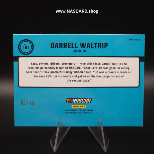 2024 Panini Donruss NASCAR Optic 1991 Retro Gold Prizm Darrell Waltrip /10