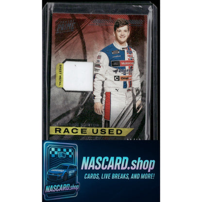 2023 Panini Prime #RU-HBU Harrison Burton Race Used Sheet Metal #/99 - NASCARD.shop