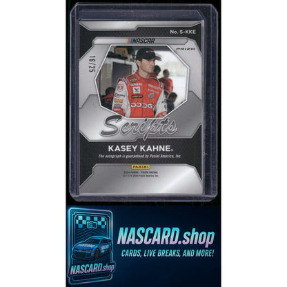 2024 Panini Prizm #TS-KKE Kasey Kahne Throwback Signatures Mojo #/25