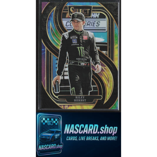 2025 Panini Select #265 Riley Herbst Tie-Dye Prizms #/25