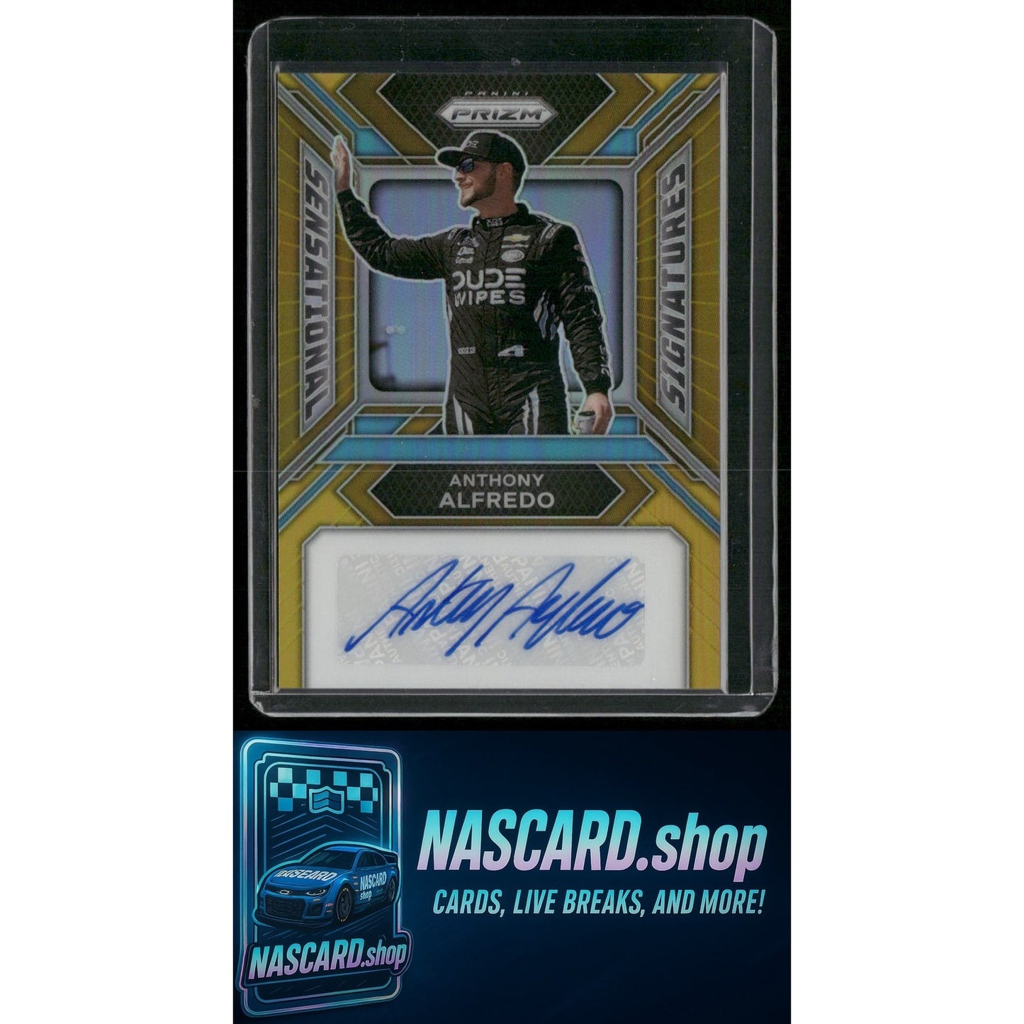 2024 Panini Prizm #SS-AAO Anthony Alfredo Sensational Signatures Gold #/10 - NASCARD.shop