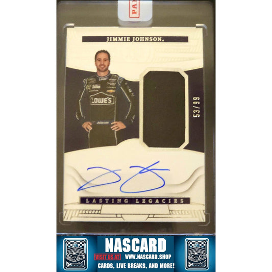 2023 Panini National Treasures Jimmie Johnson Lasting Legacies #/99