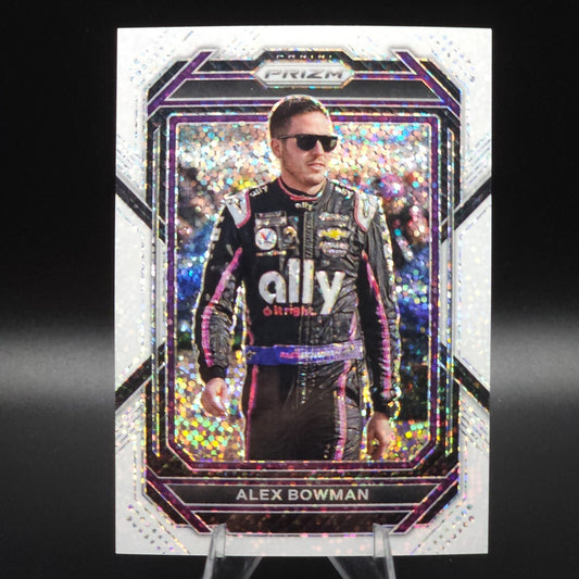 2023 Panini Prizm Alex Bowman #27 White Sparkle Prizm
