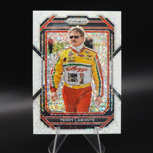 2023 Panini Prizm - White Sparkle Prizm #48 Terry Labonte