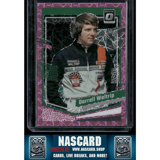 2024 Donruss #21 Darrell Waltrip Optic Pink Velocity #/79