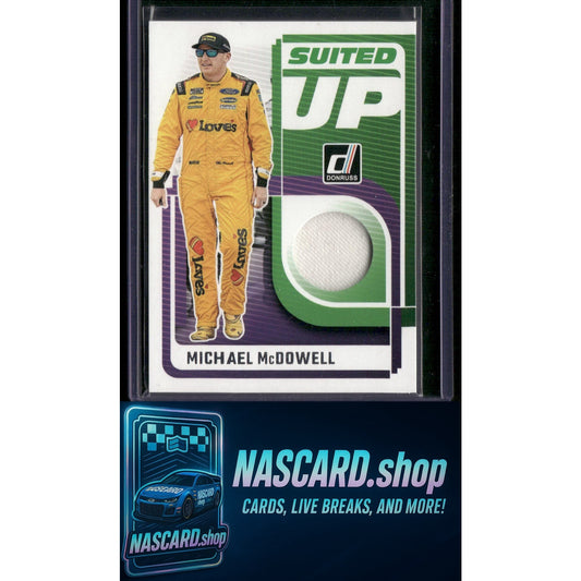 2025 Donruss #SU-MMD Michael McDowell Suited Up Swatches