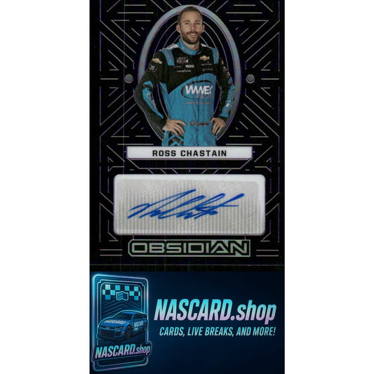 2023 Chronicles Ross Chastain Obsidian Signatures Electric Etch Purple #/49