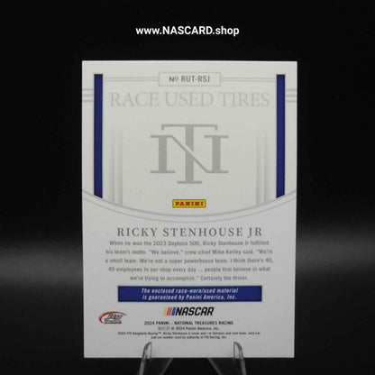 2024 National Treasures Race Used Tires Holo Gold Ricky Stenhouse Jr. 01/10