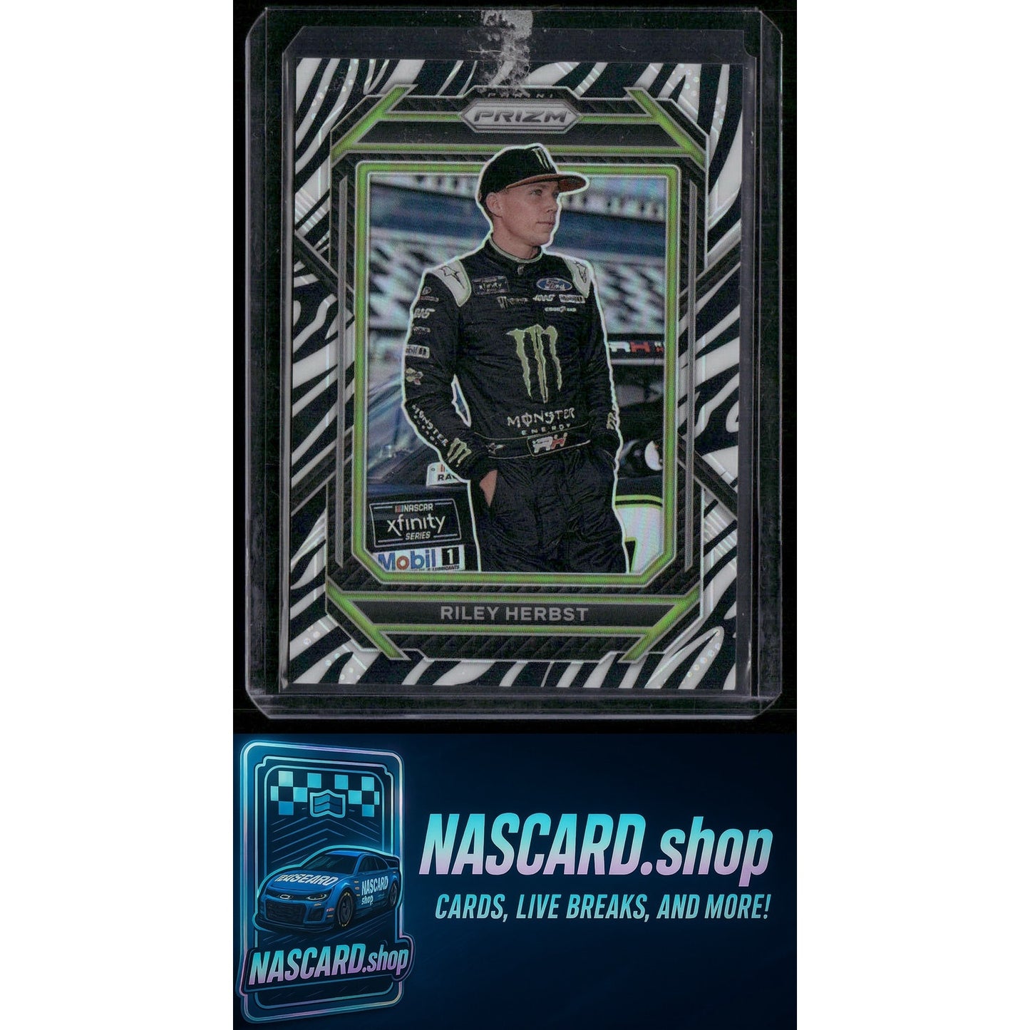 2023 Panini Prizm #72 Riley Herbst Zebra