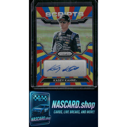2023 Panini Prizm #S-KKN Kasey Kahne Scripts Rainbow Prizm #/24