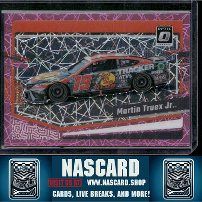 2024 Donruss #77 Martin Truex Jr. Optic Pink Velocity - NASCARD.shop