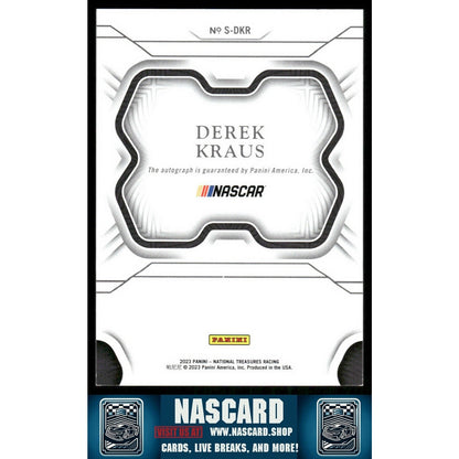 2023 Panini National Treasures #S-DKR Derek Kraus Signatures Silver - NASCARD.shop