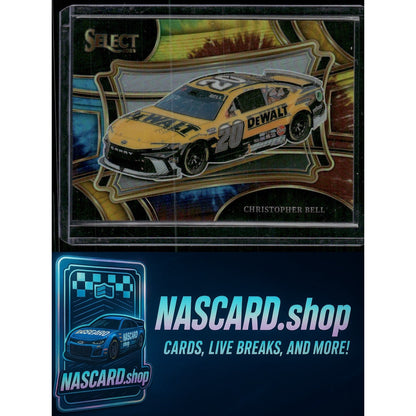 2024 Panini Select #156 Christopher Bell Tie-Dye Prizms #/25 - NASCARD.shop