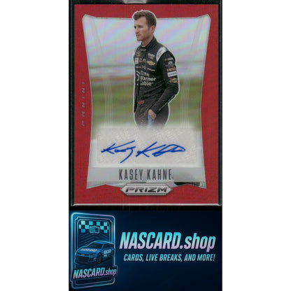 2024 Panini Prizm #TS-KKE Kasey Kahne Throwback Signatures Red #/60