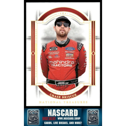 2024 Panini National Treasures #16 Chase Briscoe Holo Gold