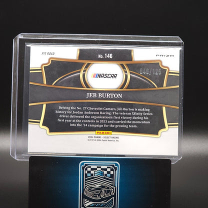 2024 Panini Select - Pit Road Maroon Prizm #146 Jeb Burton /125 - NASCARD.shop