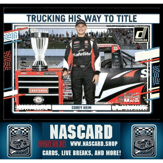 2024 Panini Donruss NASCAR - Season Highlights Corey Heim #184 Door Numbers /11
