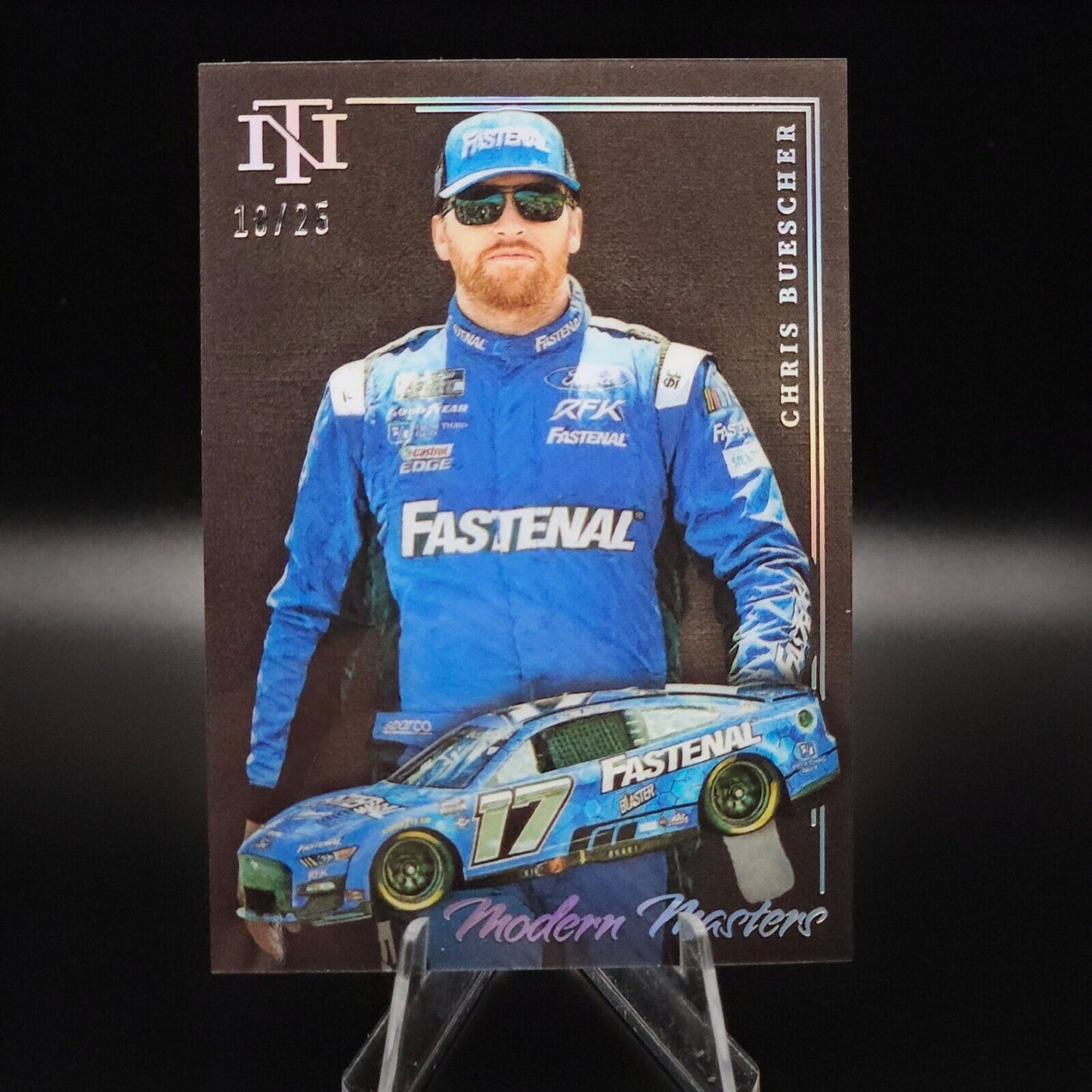 2023 Panini National Treasures - Modern Masters #MM14 Chris Buescher /25 - NASCARD.shop