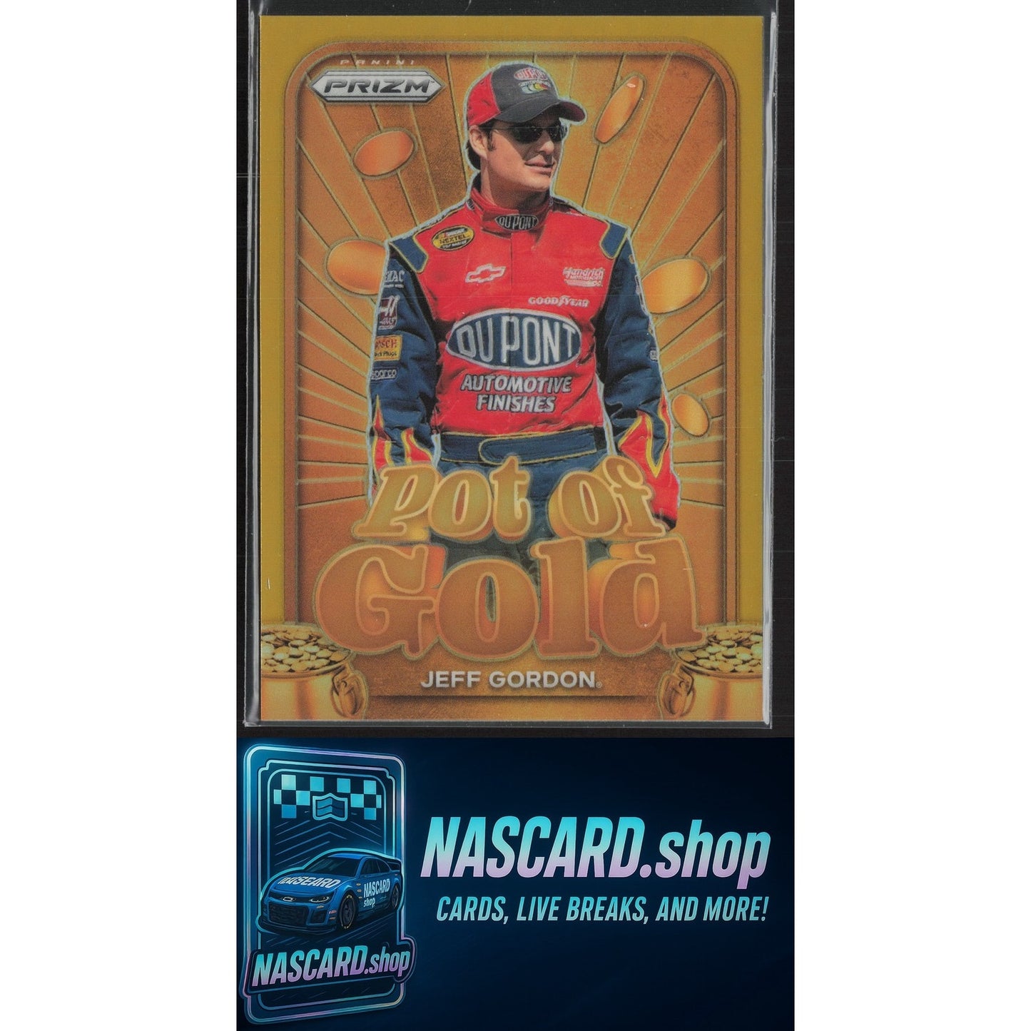 2024 Panini Prizm #3 Jeff Gordon Pot Of Gold Gold #/10