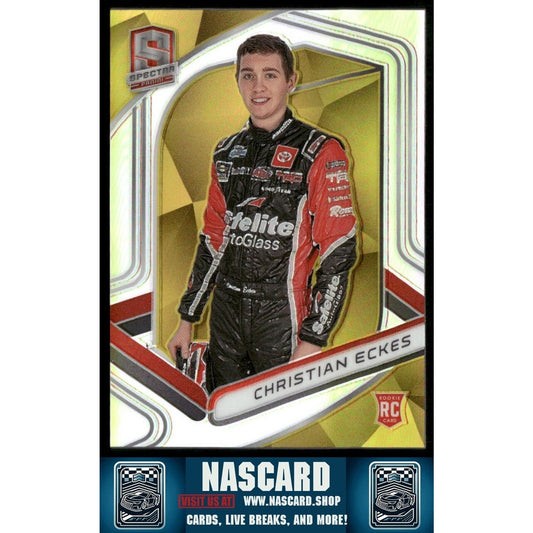 2020 Panini Chronicles - Spectra Christian Eckes #17 Gold /10 (RC) - NASCARD.shop