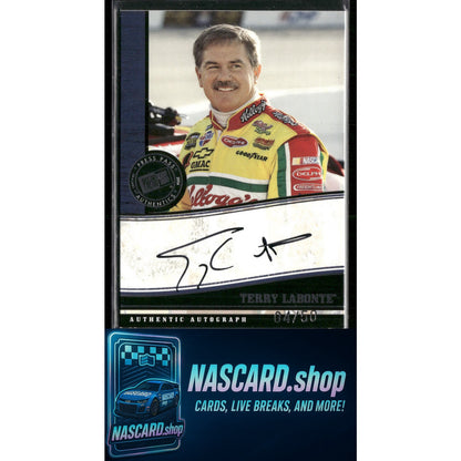 2006 Press Pass Legends Terry Labonte Autographs Black #/50 - NASCARD.shop