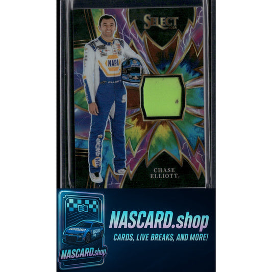 2024 Panini Select #S-CET Chase Elliott Sparks Tie-Dye Prizms #/25 - NASCARD.shop