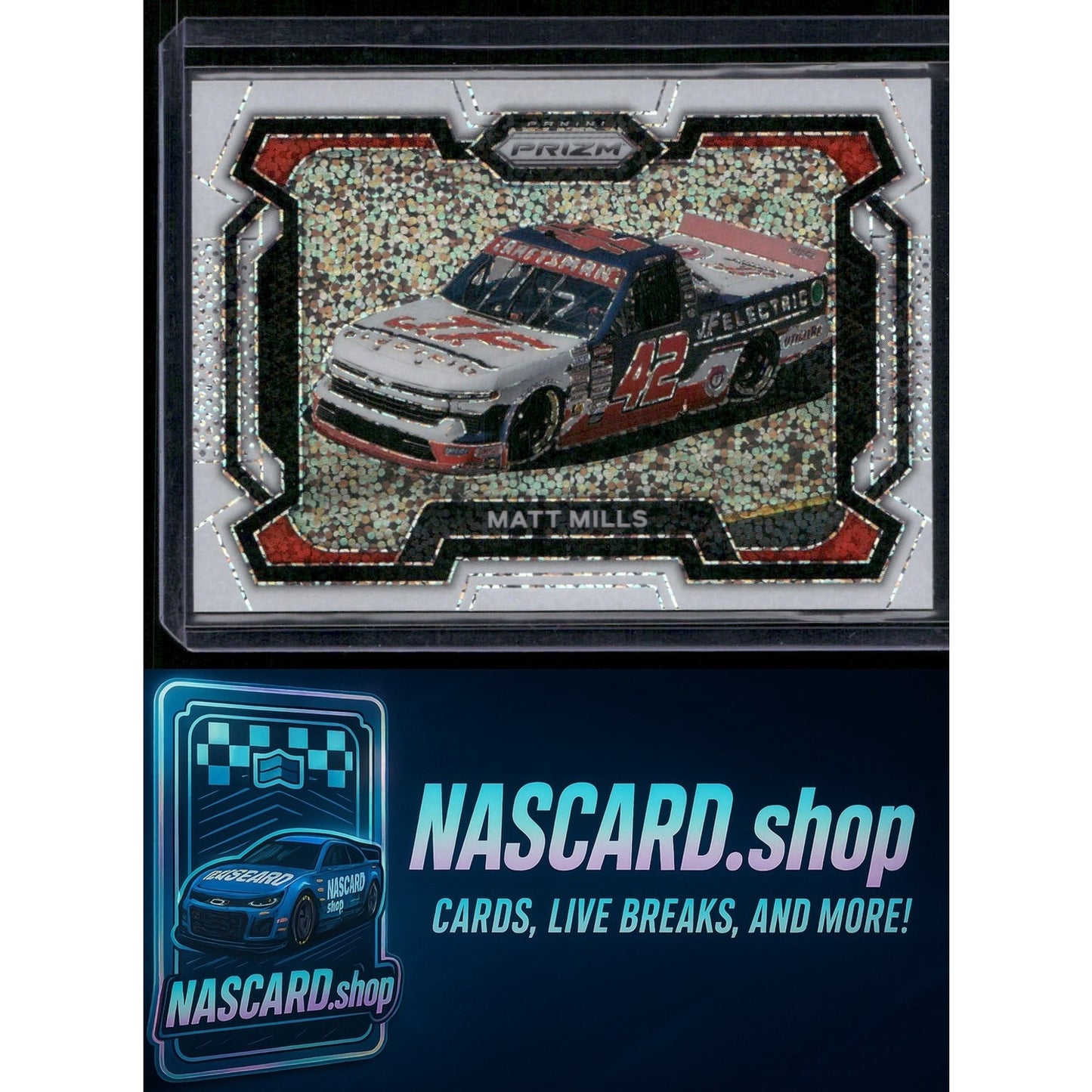 2024 Panini Prizm #74 Matt Mills White Sparkle