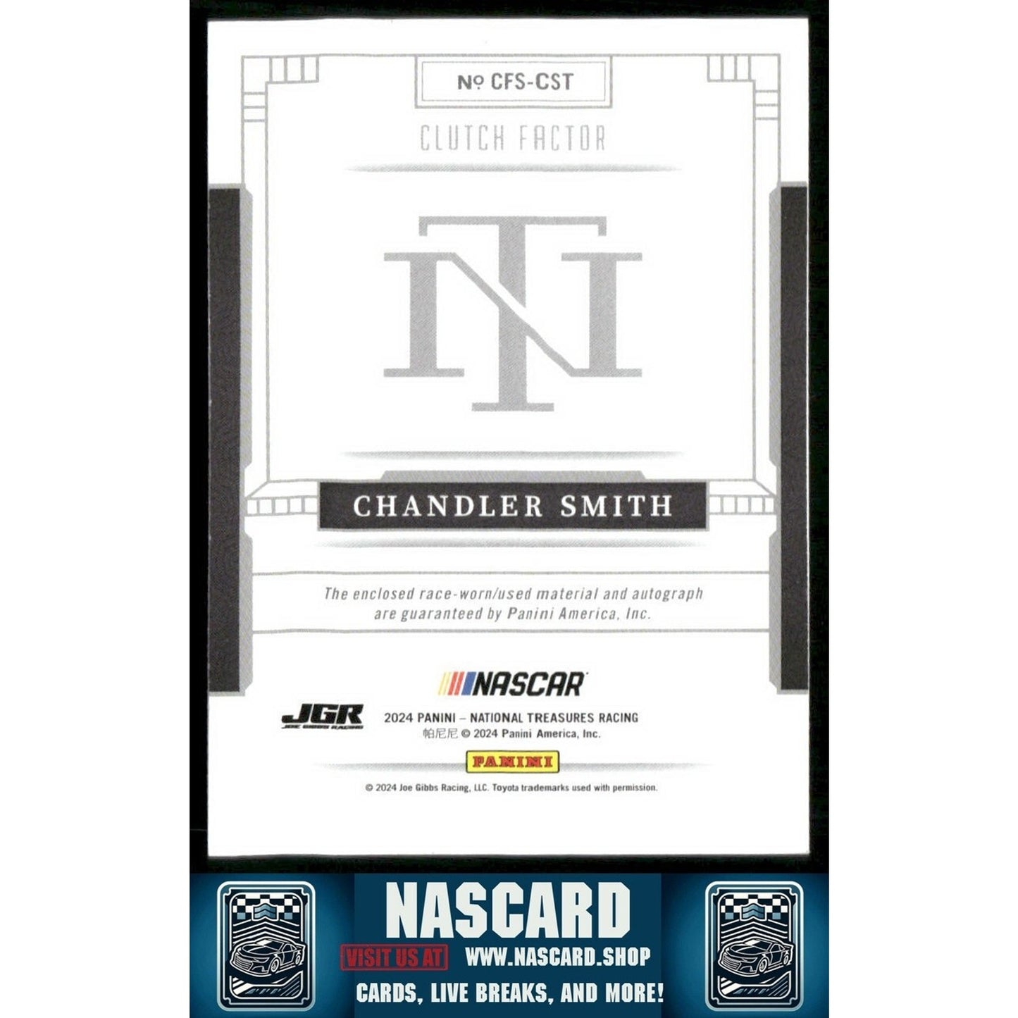 2024 National Treasures Clutch Factor Signatures Holo Gold Chandler Smith /10 - NASCARD.shop