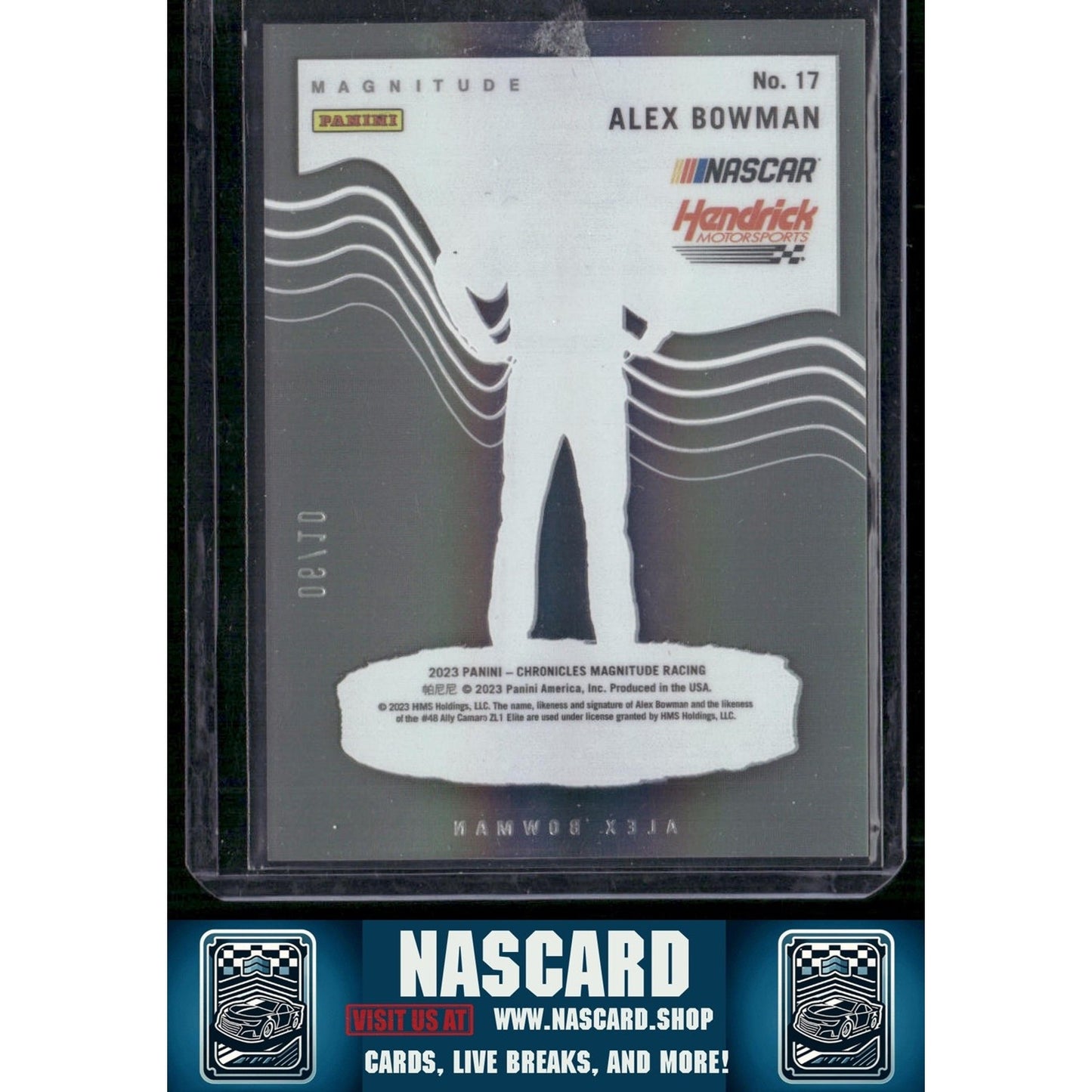 2023 Panini Chronicles #17 Alex Bowman Magnitude Gold #/10 - NASCARD.shop