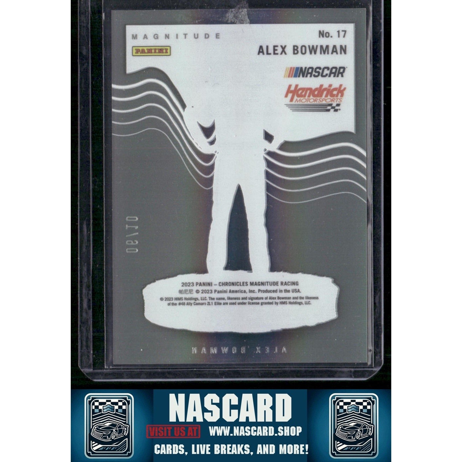 2023 Panini Chronicles #17 Alex Bowman Magnitude Gold #/10 - NASCARD.shop