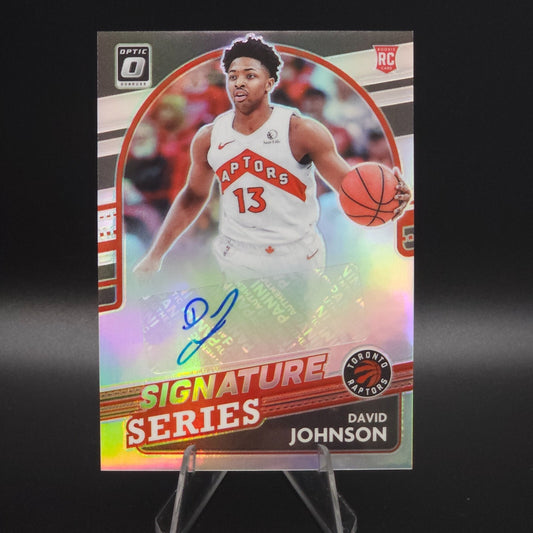2021-22 Panini Donruss Optic Signature Series David Johnson #SS-DJN Holo