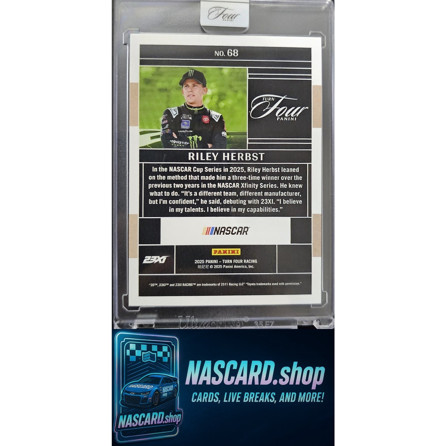 2025 Panini Turn Four #68 Riley Herbst Blue #/5