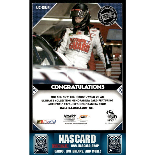 2011 Press Pass Ultimate Collection Race Used Firesuit Dale Earnhardt Jr. /50