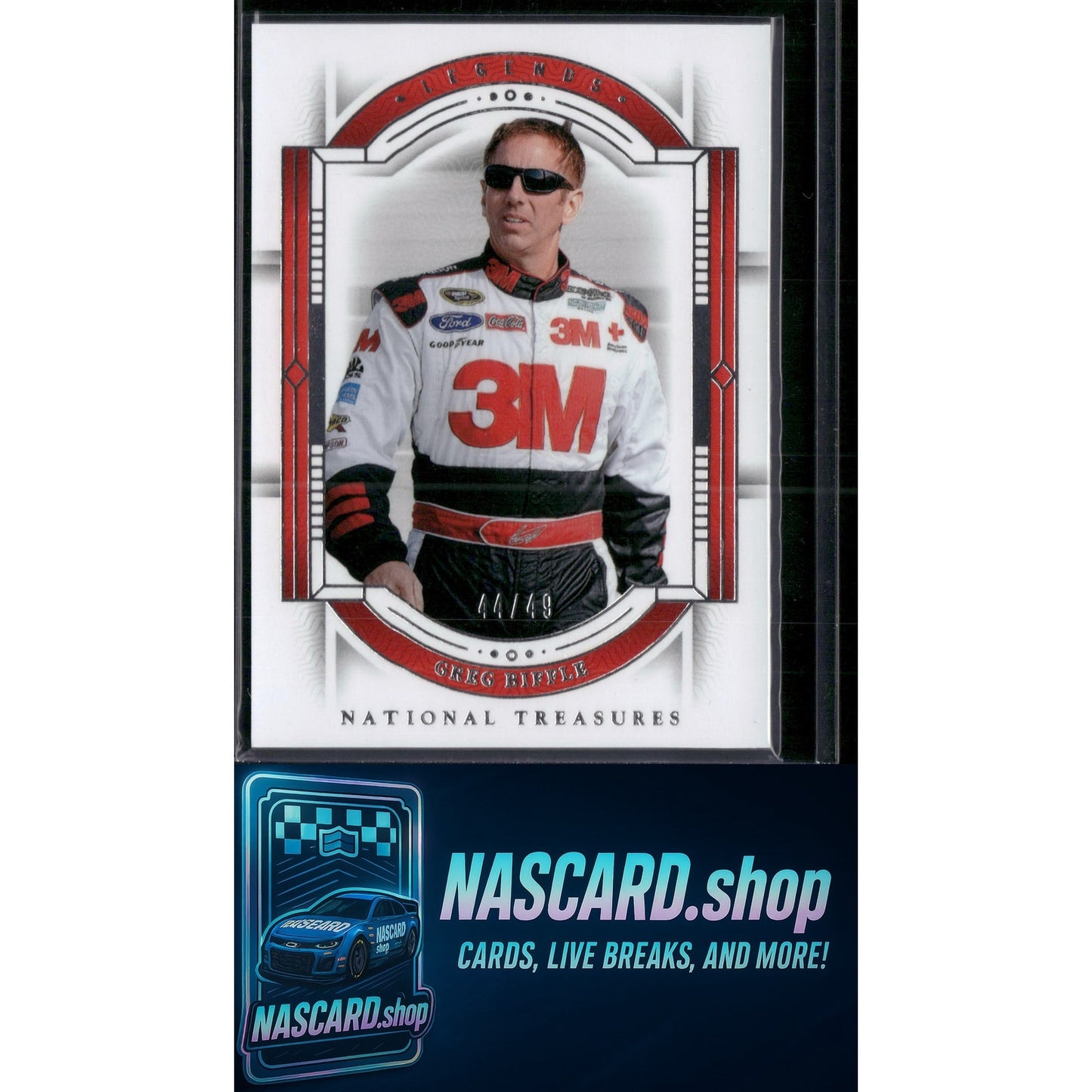 2024 Panini National Treasures #89 Greg Biffle #/49 - NASCARD.shop