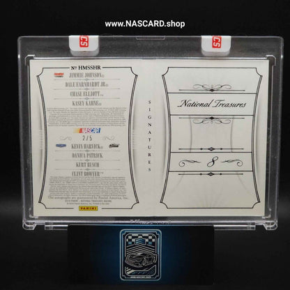 2016 Panini National Treasures NASCAR Eight Signature HMS SHR Booklet Black 2/5