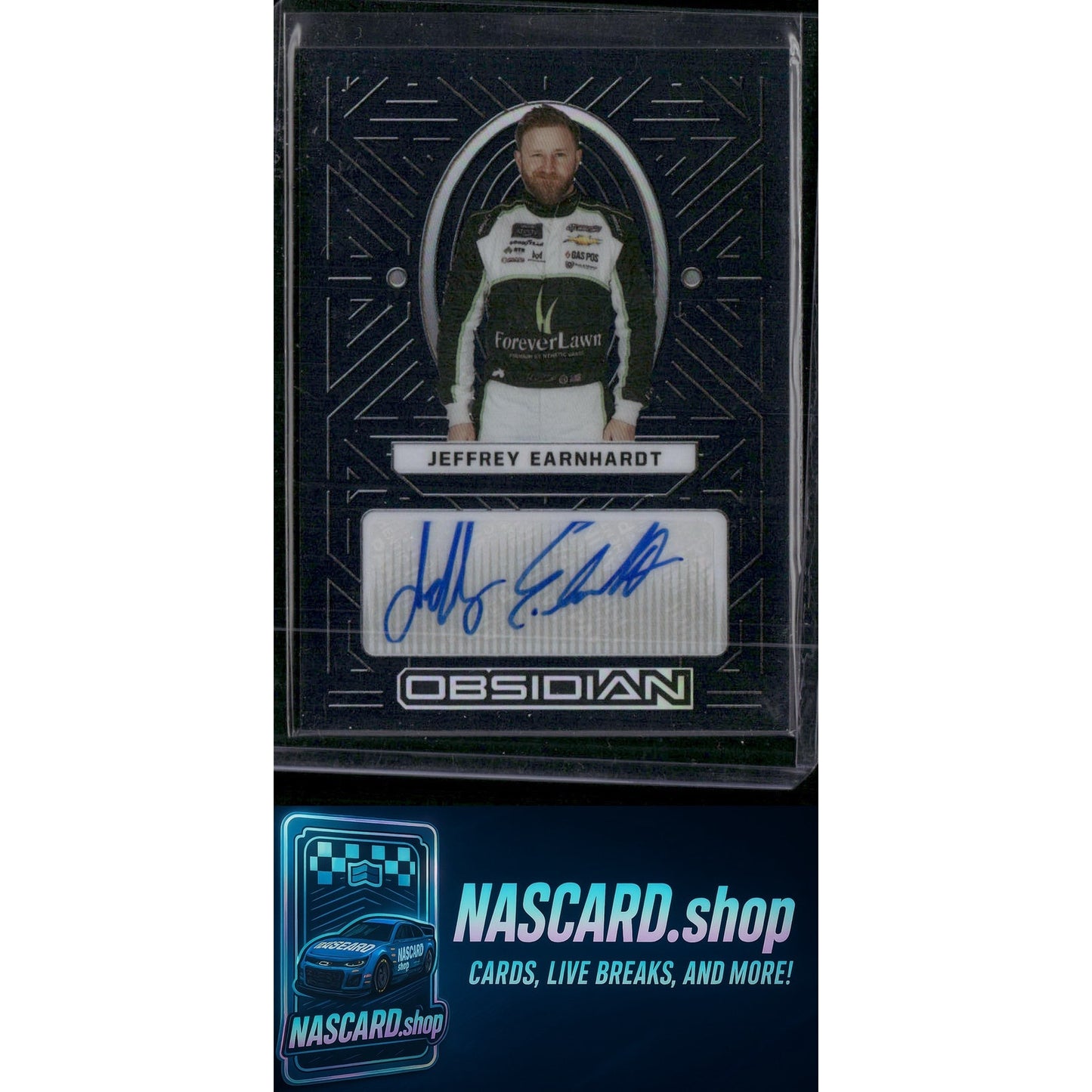 2023 Panini Chronicles #JE Jeffrey Earnhardt Obsidian Signatures - NASCARD.shop