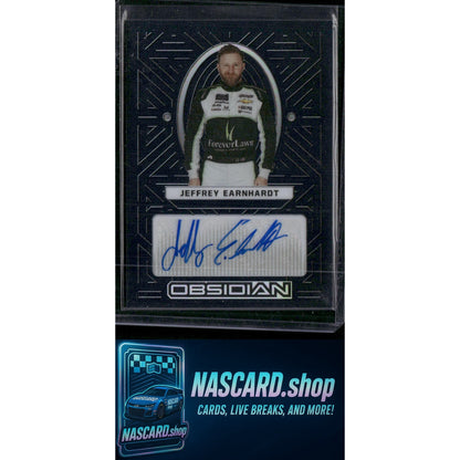 2023 Panini Chronicles #JE Jeffrey Earnhardt Obsidian Signatures - NASCARD.shop