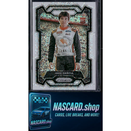 2024 Panini Prizm #49 Jake Garcia White Sparkle