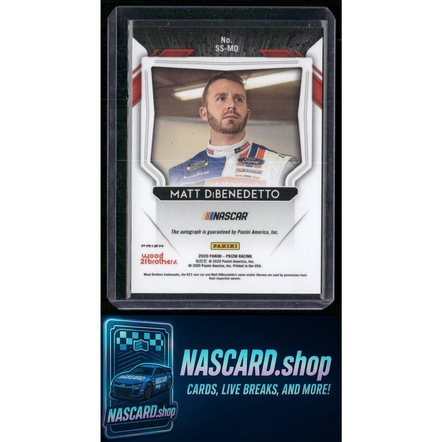 2020 Panini Prizm #SS-MD Matt DiBenedetto Scripted Signatures Prizm