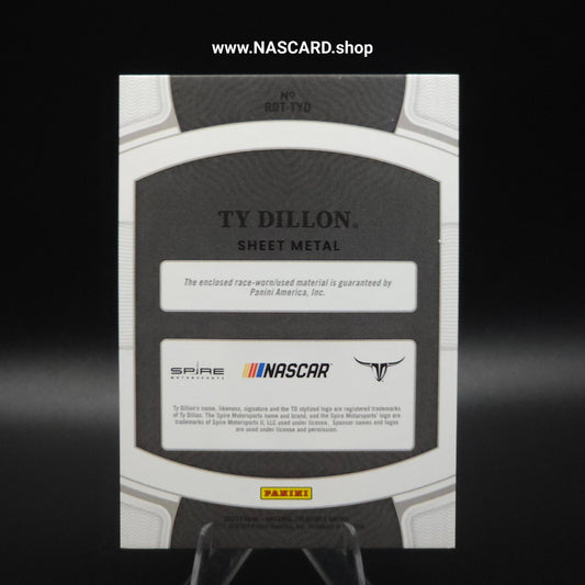 2023 Panini National Treasures - Race Day Treasures Sheet Metal Ty Dillon /99