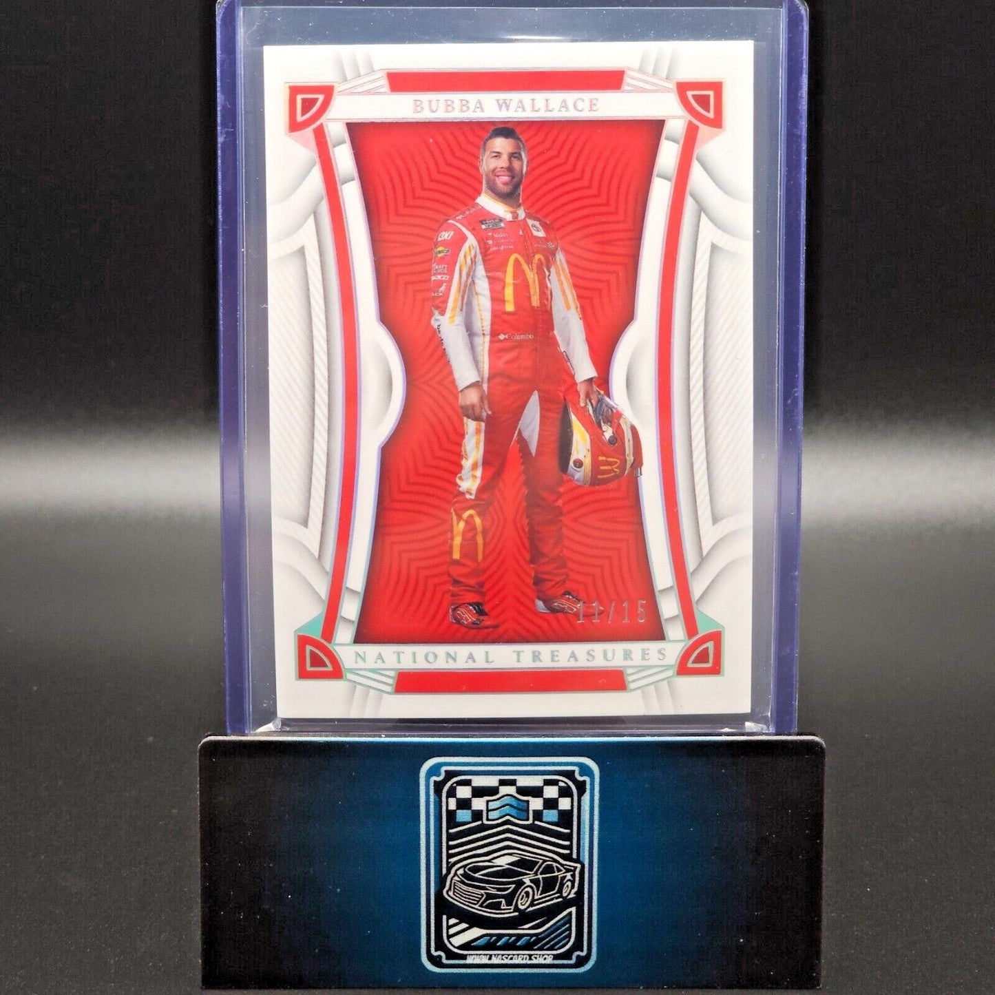 2023 Panini National Treasures Racing Base Holo SIlver #31 Bubba Wallace 11/15 - NASCARD.shop