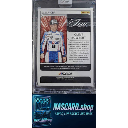 2025 Panini Turn Four Clint Bowyer Memorabilia Autographs Holo Silver #/75